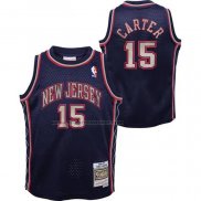 Maglia Toronto Raptors Vince Carter No 15 Mitchell & Ness 2006-07 Blu