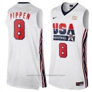 Maglia USA 1992 Scottie Pippen #8 Bianco