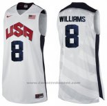 Maglia USA 2012 Deron Williams #8 Bianco