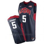 Maglia USA 2012 Kevin Durant #5 Nero