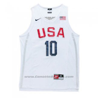 Maglia USA 2016 Kobe Bryant #10 Bianco