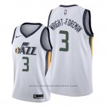 Maglia Utah Jazz Justin Wright Foreman #3 Association 2019-20 Bianco