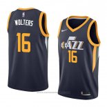 Maglia Utah Jazz Nate Wolters #16 Icon 2018 Blu