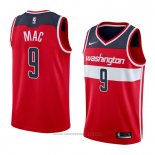 Maglia Washington Wizards Sheldon Mac #9 Icon 2018 Rosso