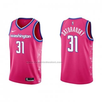 Maglia Washington Wizards Tomas Satoransky #31 Citta 2022-23 Rosa