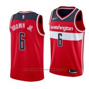 Maglia Washington Wizards Troy Brown #6 Icon 2018 Rosso