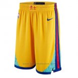 Pantaloncini Golden State Warriors Citta Giallo