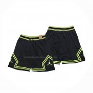 Pantaloncini Jordan Just Don Nero Verde1