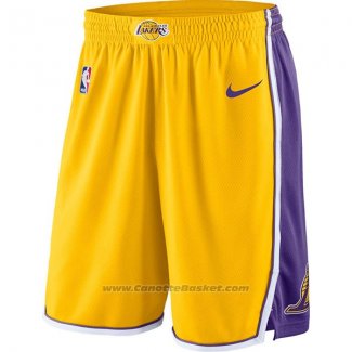 Pantaloncini Los Angeles Lakers 2017-18 Giallo