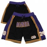 Pantaloncini Los Angeles Lakers Mamba Viola Nero