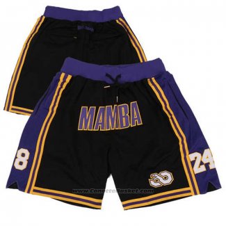 Pantaloncini Los Angeles Lakers Mamba Viola Nero