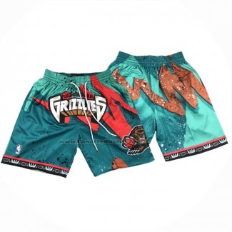 Pantaloncini Memphis Grizzlies Just Don Verde3