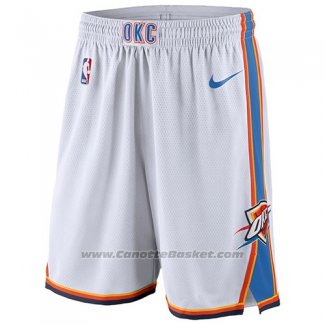 Pantaloncini Oklahoma City Thunder 2017-18 Bianco