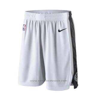 Pantaloncini San Antonio Spurs 2017-18 Bianco