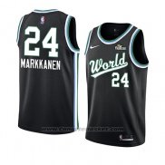 Maglia 2019 Rising Star Lauri Markkanen #24 World Nero