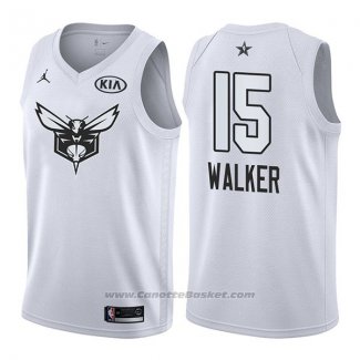 Maglia All Star 2018 Charlotte Hornets Kemba Walker #15 Bianco