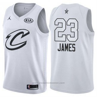 Maglia All Star 2018 Cleveland Cavaliers Lebron James #23 Bianco