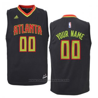 Maglia Atlanta Hawks Adidas Personalizzate Nero