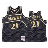 Maglia Atlanta Hawks Dominique Wilkins #21 1986-87 Hardwood Classic Nero