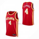 Maglia Atlanta Hawks Kingston Flemings No 4 Icon 2026-27 Rosso