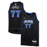 Maglia Bambino Dallas Mavericks Luka Doncic #77 Citta 2023-24 Blu