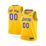 Maglia Bambino Los Angeles Lakers Personalizzate Icon 2018-19 Giallo