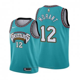 Maglia Bambino Memphis Grizzlies Ja Morant #12 Hardwood Classics Verde