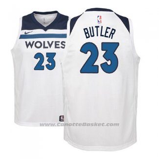 Maglia Bambino Minnesota Timberwolves Jimmy Butler #23 2017-18 Bianco