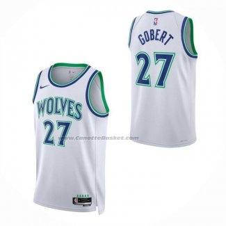 Maglia Bambino Minnesota Timberwolves Rudy Gobert No 27 Association 2026-27 Bianco