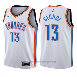 Maglia Bambino Oklahoma City Thunder Paul George #13 Association 2017-18 Bianco