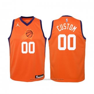 Maglia Bambino Phoenix Suns Personalizzate Statement 2020-21 Arancione