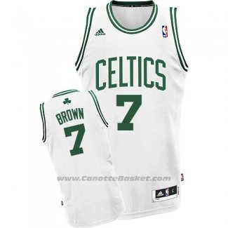 Maglia Boston Celtics Jaylen Brown #7 Bianco