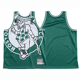 Maglia Boston Celtics Mitchell & Ness Big Face Verde