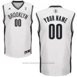Maglia Brooklyn Nets Adidas Personalizzate Bianco