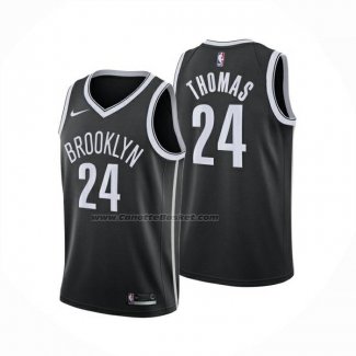 Maglia Brooklyn Nets Cameron Thomas No 24 Icon 2024-25 Nero