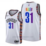 Maglia Brooklyn Nets Jarrett Allen #31 Citta LGBTQ Pride Night 2020 Bianco