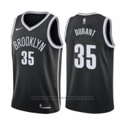 Maglia Brooklyn Nets Kevin Durant #35 Icon 2019-20 Nero