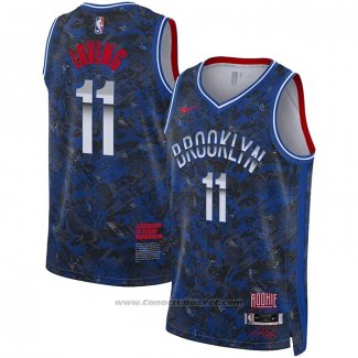 Maglia Brooklyn Nets Kyrie Irving #11 Select Series Blu