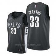 Maglia Brooklyn Nets Nicolas Claxton #33 Statement 2019-20 Nero