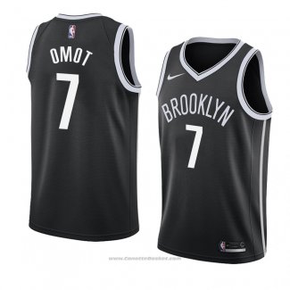 Maglia Brooklyn Nets Nuni Omot #7 Icon 2018 Nero