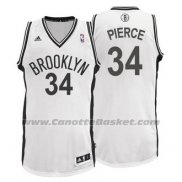 Maglia Brooklyn Nets Paul Pierce #34 Bianco