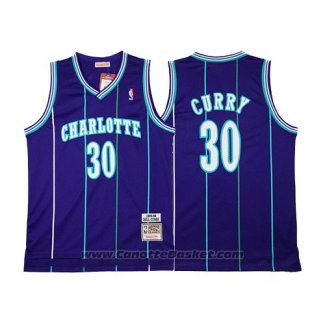 Maglia Charlotte Hornets Dell Curry #30 Retro Viola