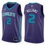 Maglia Charlotte Hornets Marvin Williams #2 Statement 2017-18 Viola