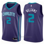 Maglia Charlotte Hornets Marvin Williams #2 Statement 2017-18 Viola