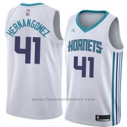 Maglia Charlotte Hornets Willy Hernangomez #41 Association 2018 Bianco