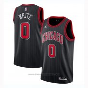 Maglia Chicago Bulls Coby White #0 Statement 2020-21 Nero