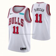 Maglia Chicago Bulls DeMar DeRozan NO 11 Association 2021 Bianco