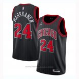 Maglia Chicago Bulls Lauri Markkanen #24 Statement 2020-21 Nero