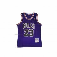 Maglia Chicago Bulls Michael Jordan No 23 Mitchell & Ness 1997-98 Viola