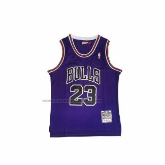 Maglia Chicago Bulls Michael Jordan No 23 Mitchell & Ness 1997-98 Viola